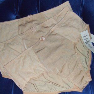 2 Goddess YVETTE mid rise brief panty XL or  4X